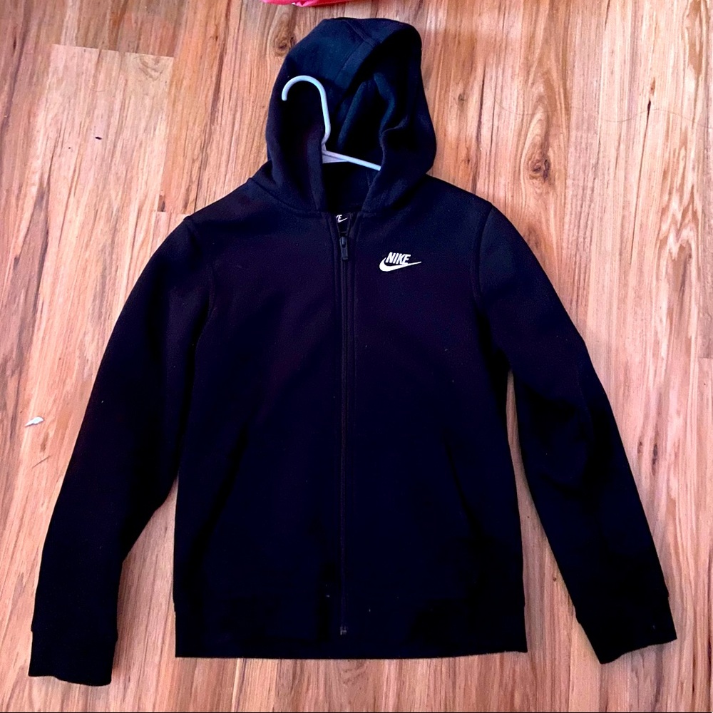 Nike black zip-up hoodie